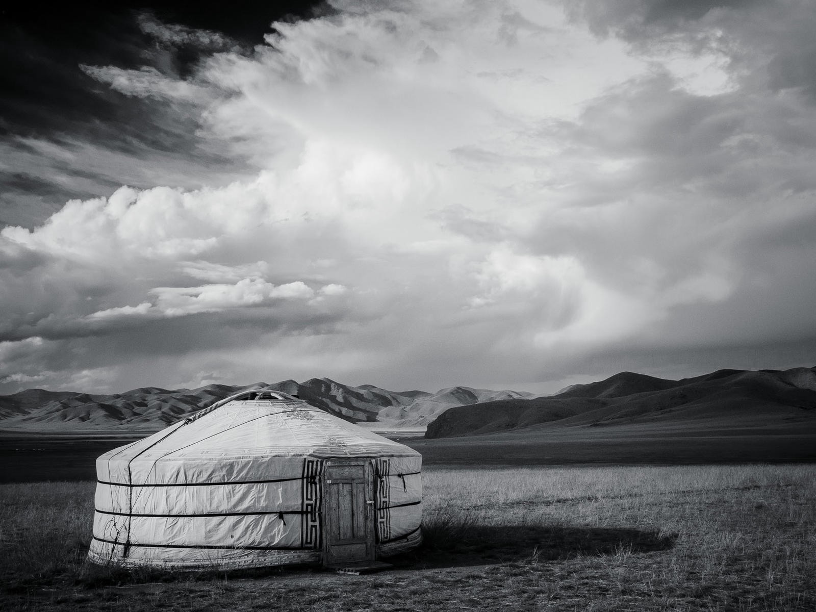 A yurt in rural Mongolia.