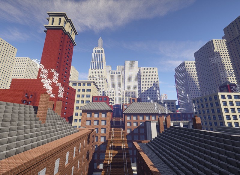 New York City, but in Minecraft.