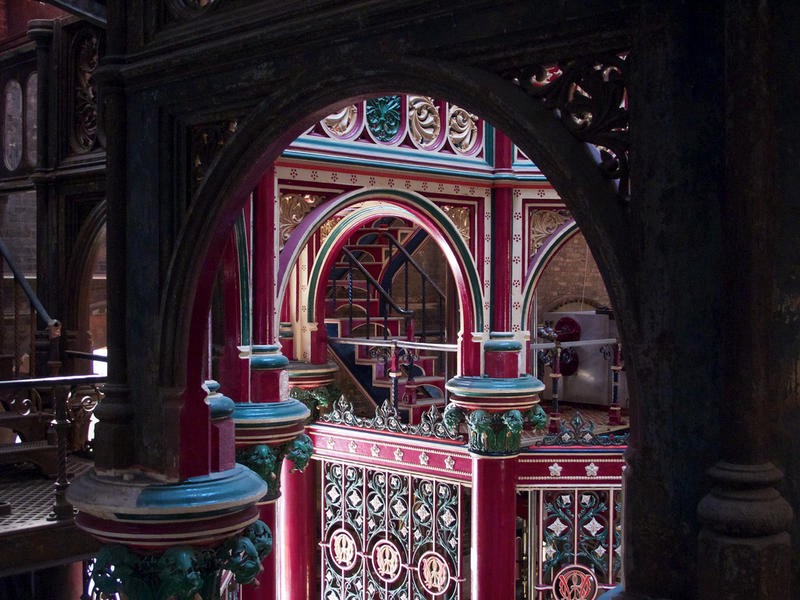 The interior of Crossness pumping station.