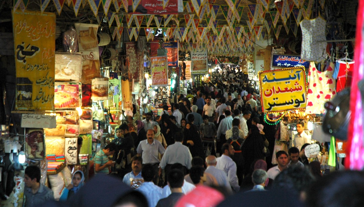 A market in Tehran.