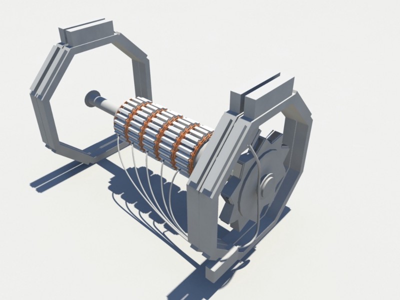 A render of the perpetual motion machine that was pushed on Kickstarter.