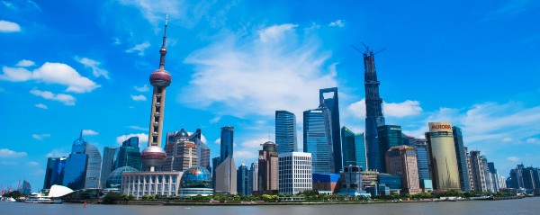 The Shanghai skyline.