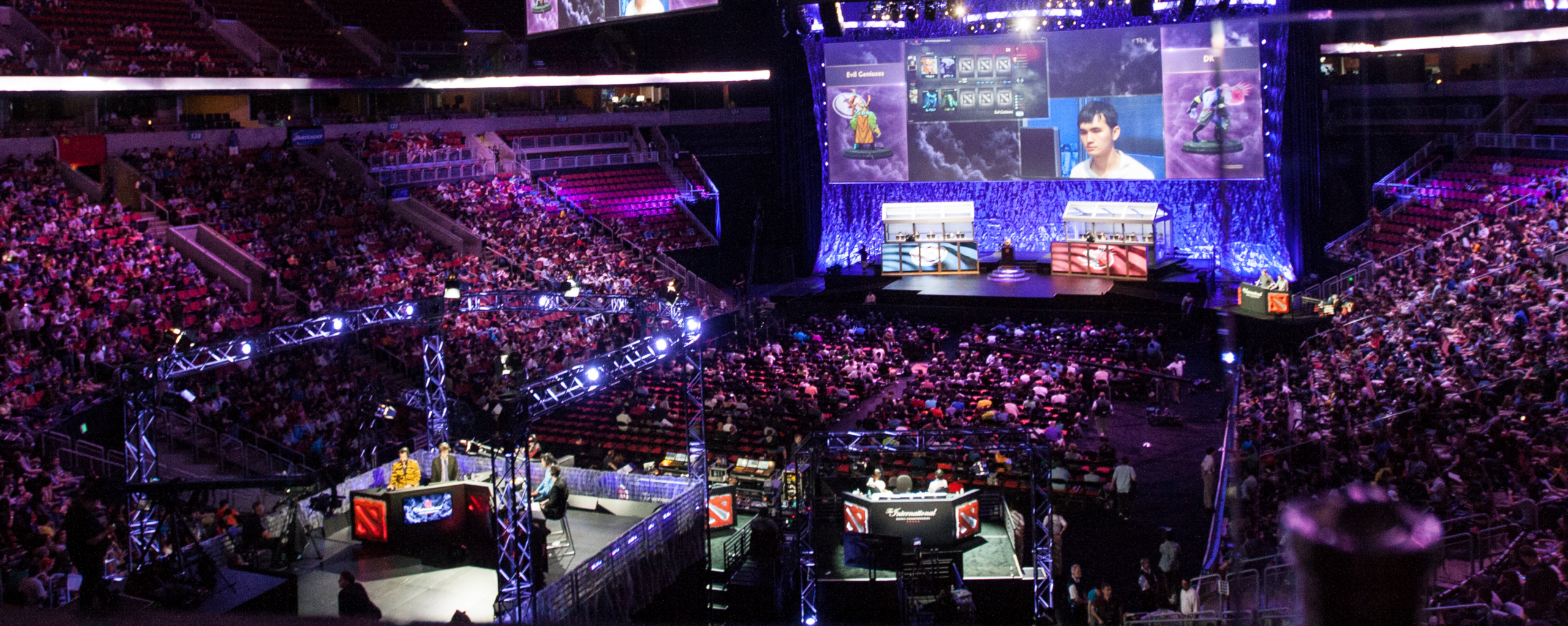 E-sports competition in a stadium