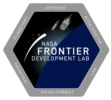 The logo of NASA's Frontier Development Lab.