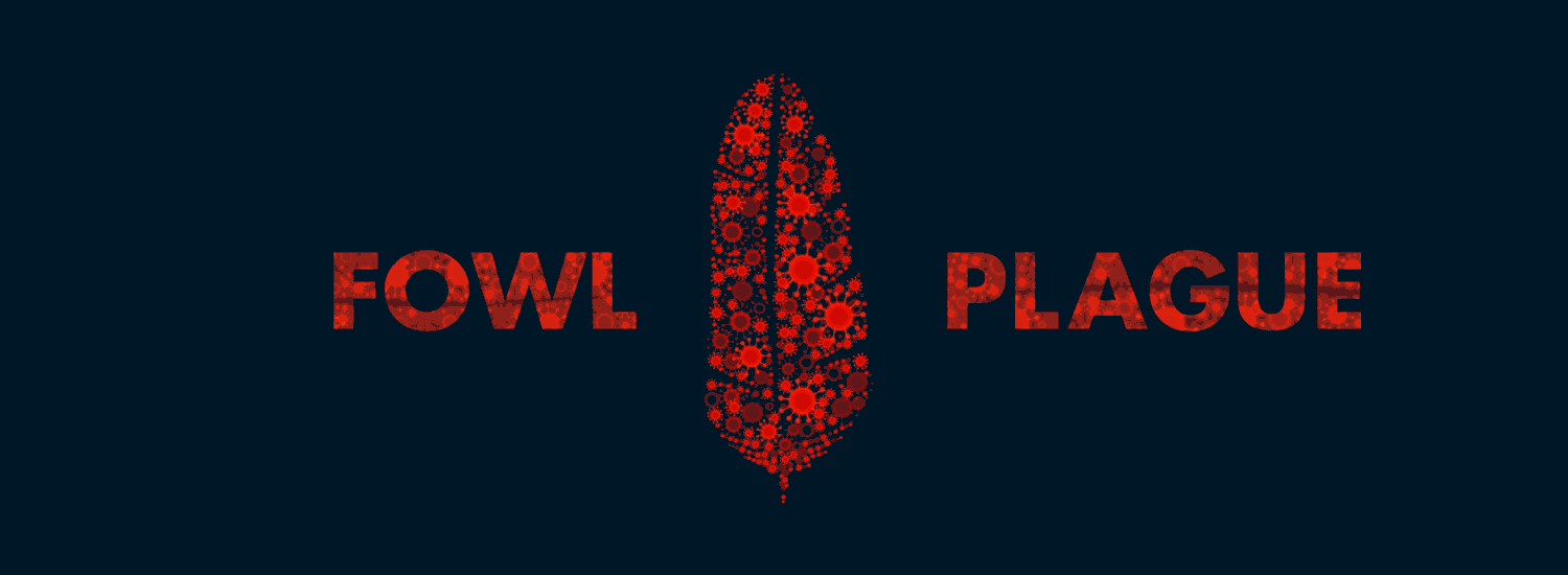 The "Fowl Plague" title card, with a feather.