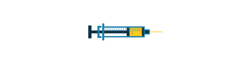 A syringe.