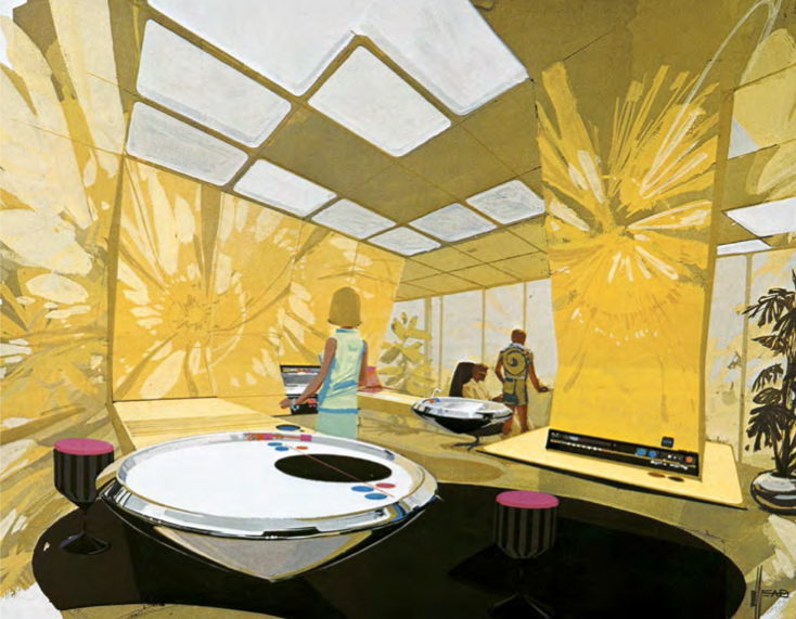A kitchen of the future as seen from 1970