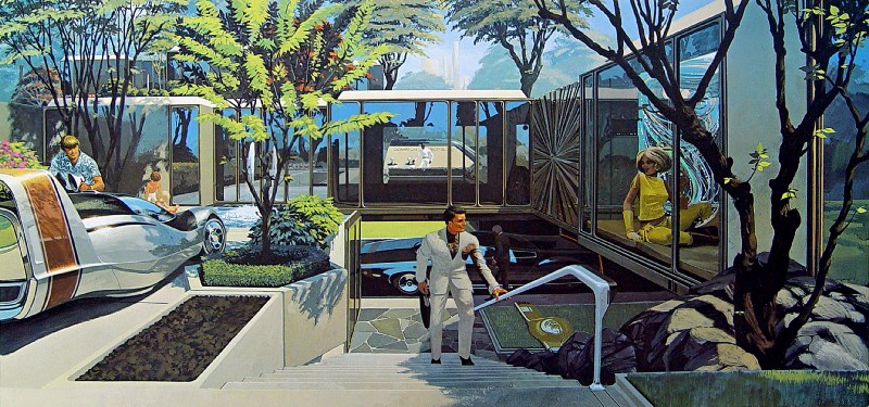 Futuristic house circa 1961