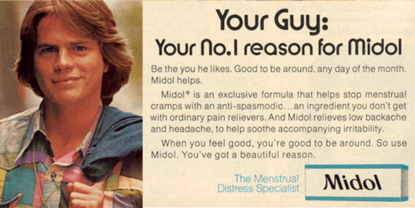 Midol ad from the 1970s