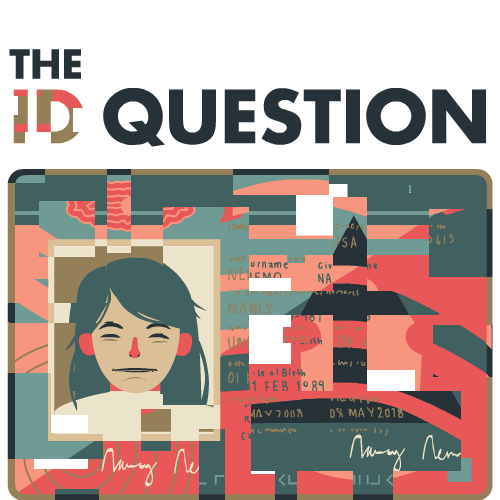 The ID Question logo styled like an identification card